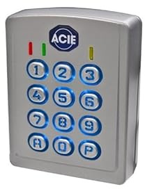 Clavier 2 Relais, 60 Codes, Touches métal, boîtier métal 12/24v résiné pour Alarme et contrôle d'accès électronique résiné
