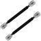 ANNJUC Confezione da 2 cavi coassiali RF da 40 cm, piatto, SO239 da presa UHF a presa UHF, 50 Ohm