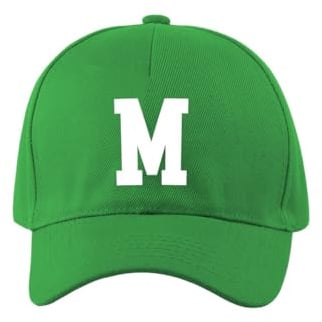 PartyMagix Personalisierte Cap mit Wunschbuchstabe Snapback Basecap individuell Bedruckt für Damen und Herren Baseball Cap verstellbar One Size Geschenkidee Sport Freizeit Streetwear