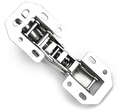 Schranktürscharnier, Schrankscharnier, 90 Grad, kein Bohrloch, Schranktür, hydraulische Scharniere, sanft schließend, mit Schrauben, Möbelbeschläge, Schrank(4 Inch Normal Type)