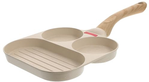 ASAKKURA 1ensemble Poêle à Œufs Antiadhésive pour Camping et Usage Quotidien Revêtement Non Toxique Facile à Nettoyer Déjeuner et Cuisson Extérieur