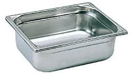 Bourgeat K060 Gastronorm Casserole 1/2, acier inoxydable, 4 L, 325 mm L x 265 mm l x 65 mm P
