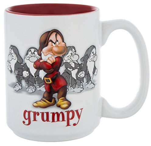 Disney Park Grumpy Raised Design Ceramic Mug NEW