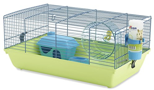 Savic Martha Hamsterkäfig, 46,5 x 29,5 x 21 cm, Lindgrün/Fuchsia