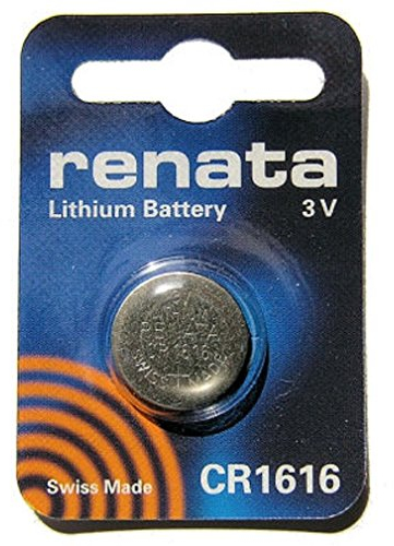 Renata CR1616 3 V Lithium Knopfzelle Uhrenbatterie), ecr1616, BR1616