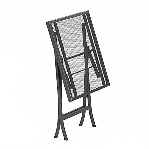 MERXX Tisch Samos aus Stahlgeflecht in anthrazit, klappbar, ca. 60x60 cm