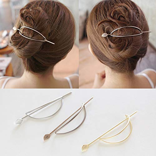 Damen Hohl Oval Geometrische Metall Haarspange Haar Clip Klemmen Zubehör Styling Jewelry