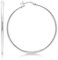 KEZEF Creolen Silber 925 | 2mm Hochglanzpolierte Ohrringe Silber 925 für Damen, Mädchen und Männer | Schmuck für Damen | Ohrringe Silber 925 Creolen | Creolen 10mm-50mm Durchmesser | Earings for Woman