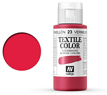 Vallejo Textile Color 40023 Vermillion (60ml)