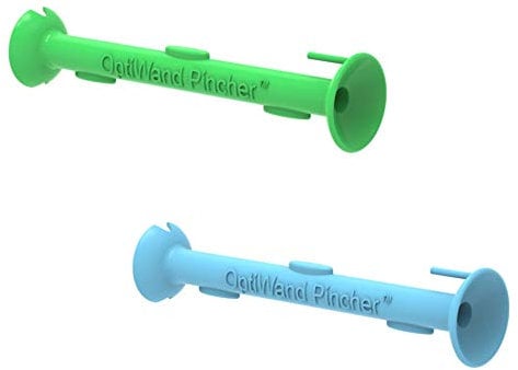OptiWand Pincher 2 Pack Portable Soft Contact Lens Removal & Insertion Tool - Silicone Rubber Eye Lens Inserter & Remover Device with Pincher End & Finger Grips - Safe & Easy to Use, Travel Size 2.3