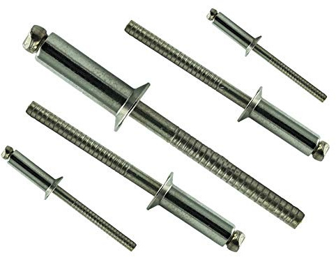5 X 8 mm (50 Stück) Blindniet mit Senkkopf - Edelstahl VA A2 V2A - Blind-nieten - Popnieten rostfrei DIN 7337 - ISO 15984 | AGBERG