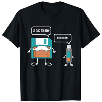 Cadeau Original Geek Noël Humour Drôle Technologie Nerds T-Shirt