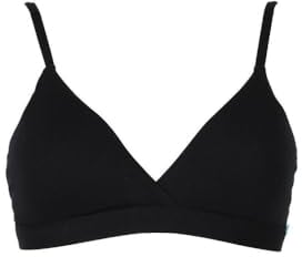 Infiore Reggiseno senza ferretto con coppette estraibili in cotone art. flamenco - 2, Nero