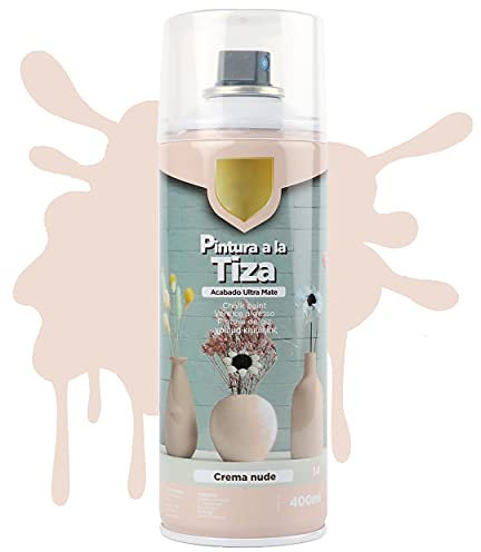 H HANSEL HOME Pintura Spray a la Tiza Color Pastel Acabado Ultra Mate - Crema Nude, 400ml