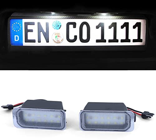 LED Kennzeichenbeleuchtung weiß 6000K für Ford Fiesta 6 08-17 Focus 2 3 08-21