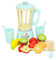 Kinderspielzeug Smoothie Maker 21 x 9 cm - Holzspielzeug Küche Blender Mixer - Kinder Küche Standmixer - Küchenspielzeug für Kinder Handmixer