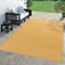 TT Home Teppich Für Outdoor Küchenteppich Balkon Terrasse Unifarbenes Design Modern, Farbe: Gelb, Größe:60x100 cm