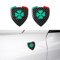 2PCS Universal Aufkleber Emblem Kompatibel mit Alfa Romeo 147 GT Brera 155 156 159 166 Giulia Mito Giulietta Spider 3D Abzeichen Schild Aufkleber