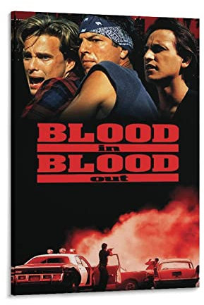 Blood In Blood Out Poster, dekoratives Gemälde, Leinwand, Wandposter und Kunstbild, modernes Familienschlafzimmer, Deko-Poster, 20 x 30 cm, Blut In Blood Out Poster, Blut In Blood Out Leinwandkunst