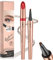 Wasserdichter 3D Augenbrauenstift,Microblading Augenbrauenstift,2024 Neuestes 4 Gabelspitzen Tätowierungsstift,Augenbrauen Färben für Einen Natürlichen Look,Light Coffee