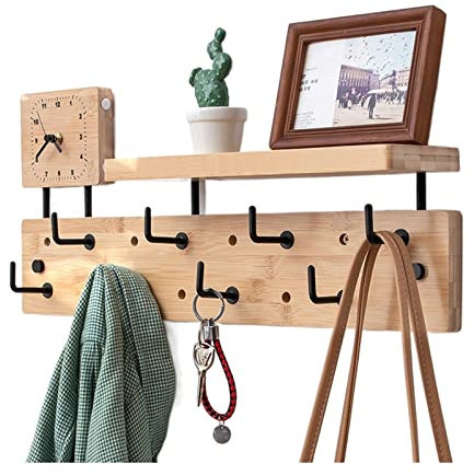 Kleiderhaken Eingang Garderobe Ecke Wohnzimmer Garderobe Kleiderbügel Wand Kleiderständer Flur Eingang Schlafzimmer Kommoden Wohnmöbel Wandhaken Wandgarderobe (Size : 83x10cm)
