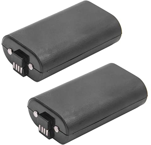 vhbw 2x Battery compatible with Microsoft Xbox One Controller, Xbox One Elite Controller Games Console Controller(1100mAh, 3 V, Li-ion) Black