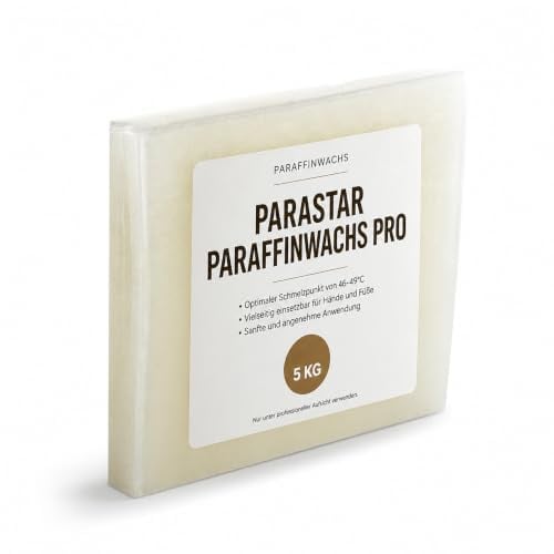 Parastar Paraffinwachs PRO – Schmelzpunkt 46–49°C - ideal für Wärmebehandlung von Händen und Füßen – 5 kg
