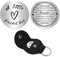 CREATCABIN A Little Pocket Hug Token Herz Fernbeziehung Andenken Schlüsselanhänger Edelstahl Doppelseitig Mit PU-Leder Schlüsselanhänger Geschenk Für Familie Freunde Frauen Tochter Sohn Silber 3cm
