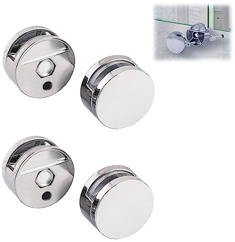 Supporto Vetro Clip, Clip per Specchio da Bagno, Staffa per Specchi da Parete con Clip A Parete, Supporto Vetro Clip in Lega di Zinco, Supporto Vetro Clip per Specchi da Bagno, 4 Pezzi