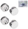 Miroir Clips, Bains Pince de Verre, Pince dn Verre Clips, Support d'Étagère En Verre En Alliage De Zinc, Fixations De Miroir Pour La Fixation Des Miroirs En Verre, pour Miroir Murale, 4 Pièces