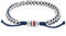 Tommy Hilfiger Jewelry Herren-Armband aus Edelstahl und Nylon verflochten mit verstellbarem Verschluss - Erhältlich in verschiedenen Farben