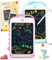2Pièces Tableau d'écriture LCD Dinosaure Jouet,Tableau Magique 8,5 Pouces Planche à Dessin Planche à Peinture,Jouet Tablette d'écriture Noël Cadeaux pour Enfants 2-7Ans Garçons Filles (Bleu +Rose)