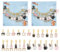 NBEADS 24 Stk. 4 Stile Lebensthema Maschenmarkierer, Legierung Emaille häkeln Stich Marker Stift Cup Uhr Verriegelung Stitch Marker mit Hummerverschluss abnehmbar Stricken Häkeln Zubehör