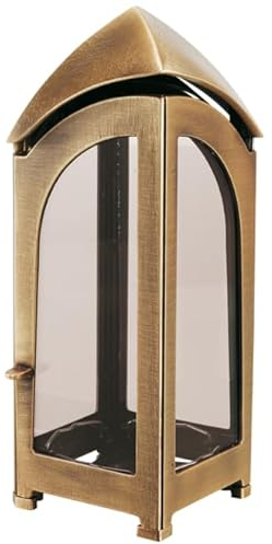 Hochwertige Grablampe aus Messing gegossen Made in Germany Grablaterne Grableuchte Grablicht