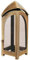 Hochwertige Grablampe aus Messing gegossen Made in Germany Grablaterne Grableuchte Grablicht