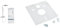 Schütte OCEAN Duschsystem mit Thermostat und Glasablage-Duschset mit 30x30cm & Sanit 16.002.00.0000 Schallschutzset für Wand-WC und Bidet, weiß, 1-Pack