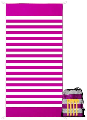 LIAMERHE Strandtuch XXL Groß Mikrofaser 180x90cm Badetuch Strandtücher Leicht und Schnelltrocknend Dünn Mikrofaser Handtuch Strandhandtuch Sandfrei Fitnesshandtuch