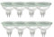 WinDerMo MR16 Halogen Leuchtmittel, Halogen 12V 35W, GU5.3 Halogenlampen Dimmbar 8 Stück, MR16 Halogenstrahler 2700K Warmweiß, 420LM Halogen Reflektor Deckenglühbirnen