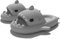 Ciabatte Squalo Uomo Donna Shark Slides Nuvola Cuscino Slippers Casa Pantofole Doccia A Punta Aperta Estate Infradito, Grigio chiaro, 36/37 EU
