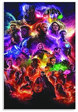 WYYXF Leinwandbild Robert Downey Jr. Evangeline Lilly Dave Bautista Poster Wohnzimmer Schlafzimmer Malerei Kunstwerk ohne Rahmen (50 x 70 cm)
