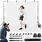 Heorryn Foto Hintergrund Ständer Fototudios mit Hintergründe Weiß, Verstellbarer Fotohintergrund System Kit 2x3m, 2 Sandsäcken, Tragetasche und 4-Klemmen für Fotografie Video Studio