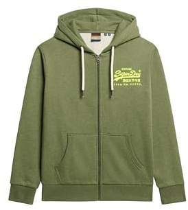 Superdry Herren Neon Vintage Kapuzenjacke mit Logo-Grafik