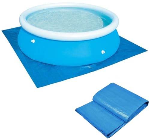 XUHCLY Pool Unterlage Outdoor,Schwimmbecken Matte,Square Bodenplane für Aufstellpools 4.88m Faltbarer Boden-Poolmatte Für Aufstellpools Whirl-Pool Unterlage(Size:396×396cm,Color:A)