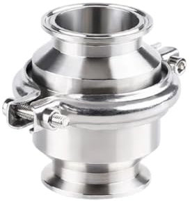 Clapet Anti-Retour sanitaire à Trois Pinces 1/2 3/4 1 2 Clapet Anti-Retour SS304 de qualité Alimentaire(OD45 x Clamp 64)