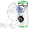 Wholede Aerosol Portatile Silenzioso Digitaler - Macchina Aerosol per Adulti e Bambini, Nebulizzatore Portatile con 2 Maschere e Boccaglio per Uso Domestico e in Viaggio- Verde