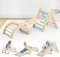 7 in 1 Klettergerüst für Kinder,Faltbares Klettergerüst Indoor mit Rutsche, Kletterleiter und Kletterbogen,Klettergerüst Indoor ab 1 Jahr,Maximale Belastung 65 kg