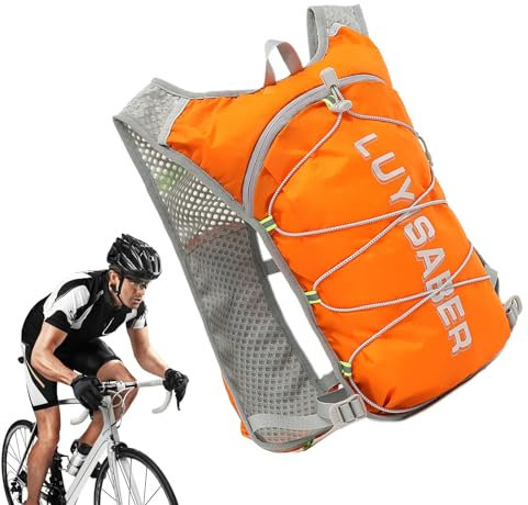 Trinkrucksack Laufrucksack - Trinkrucksack - Trailrunning Weste | 1,5 Liter Trinkblase | Atmungsaktive Laufwasserweste | Laufwasserrucksack mit Schultergurt | Leichter Wasserrucksack für