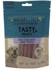 Natures Deli Duck & Sweet Potato Dog Treats, 100 g (1-Pack) | Low Fat, Grain Free, Natural Ingredients, Oven Roasted, Ideal for Training & Rewarding