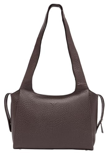 VOI Adelina Schultertasche HIRSCH Rindsleder Damen: Farbe: Marone