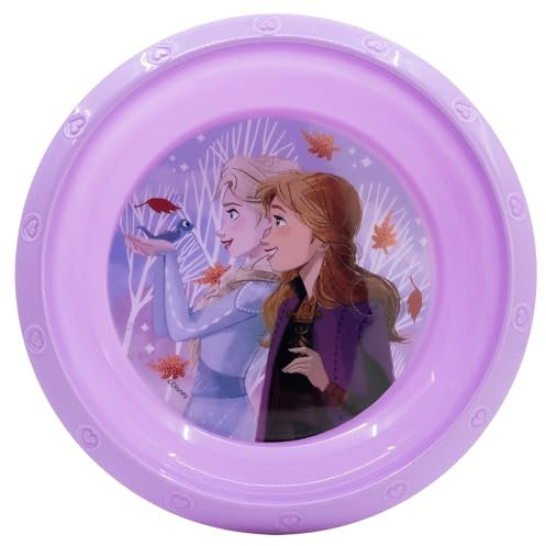 Cuenco infantil reutilizable de plástico de Frozen